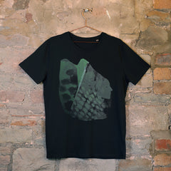 Floating On A Moment Unisex Black T-shirt