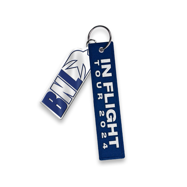 BNL FLIGHT TAG KEYCHAIN