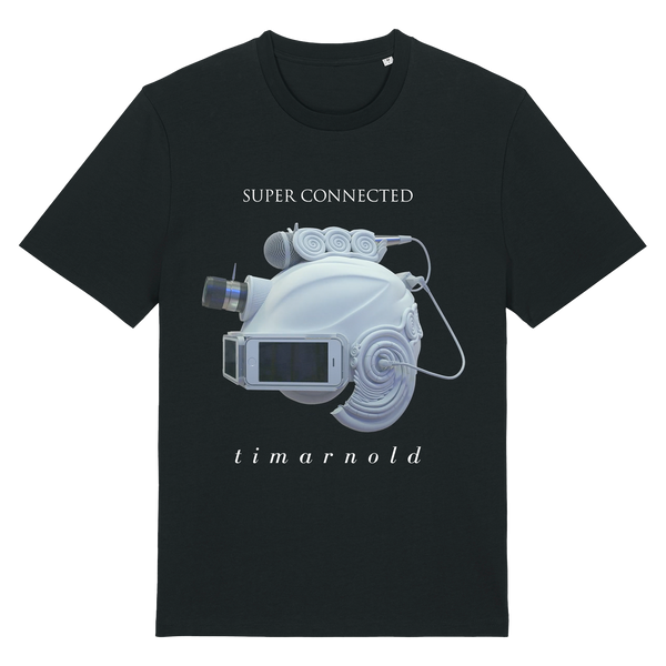 SUPER CONNECTED - iHead Black T-Shirt - Small / Unisex