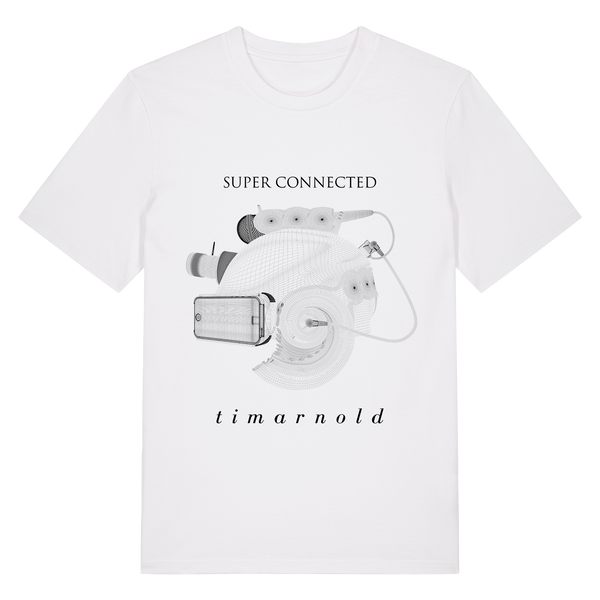 SUPER CONNECTED - iHead White T-Shirt - Small / Unisex