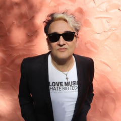LOVE MUSIC HATE BIG TECH WHITE T-SHIRT