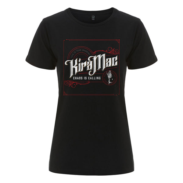 Chaos is Calling Womens T-Shirt Black