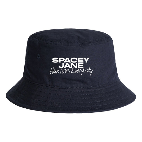 HERE COMES EVERYBODY NAVY BUCKET HAT