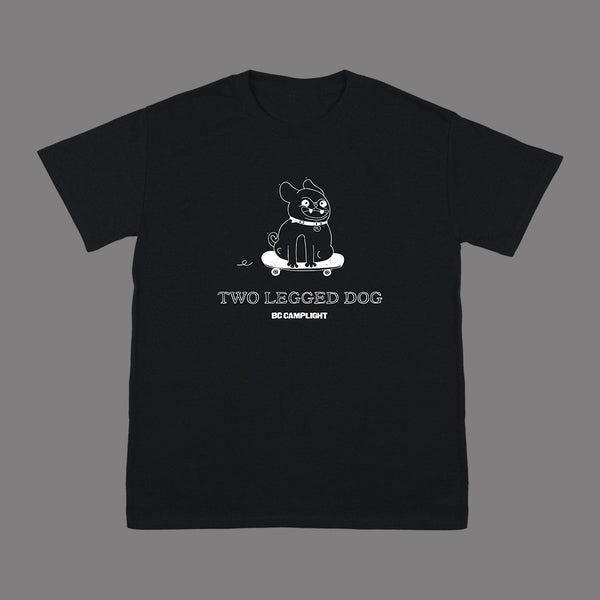 TWO LEGGED DOG BLACK T-SHIRT