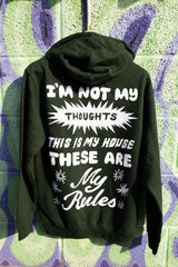 My Rules Green Hoodie