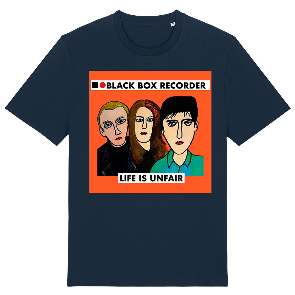 LIFE IS UNFAIR NAVY T-SHIRT | Black Box Recorder | Official
