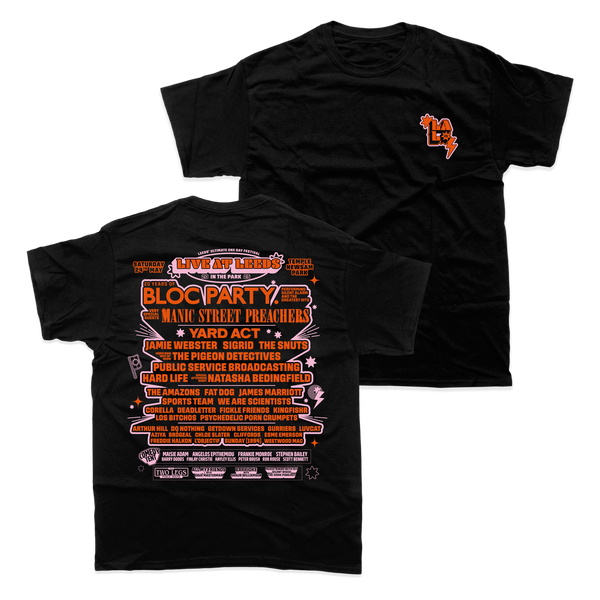 LAL25 LINE-UP T-SHIRT (BLACK)