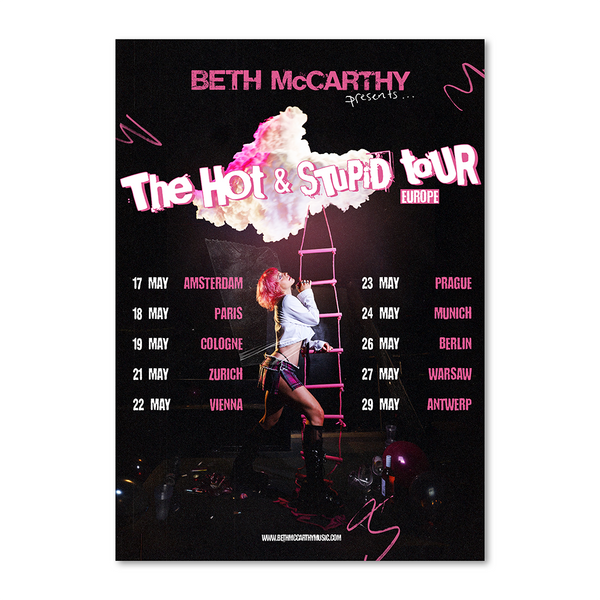 Beth McCarthy 2025 EU tour Poster  - A3