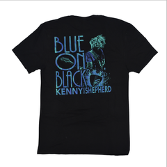 BLUE ON BLACK BLACK T-SHIRT
