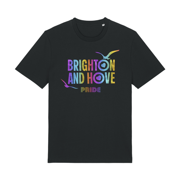 RAINBOW SEAGULL PRIDE T (BLACK)