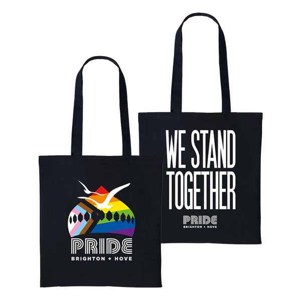 WE STAND TOGETHER / PRIDE TOTE (BLACK)