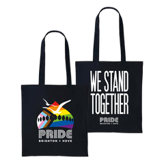 WE STAND TOGETHER / PRIDE TOTE (BLACK)