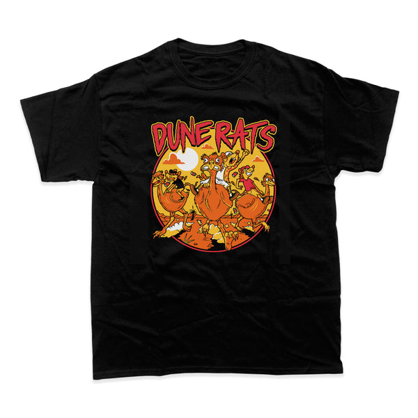 DUNE RATS - West Coast Rampage Black T-Shirt