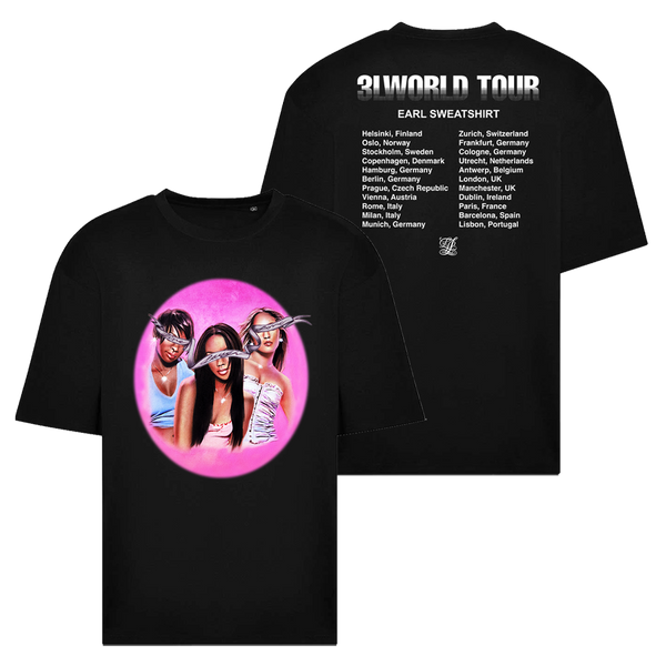 LLL OVAL TOUR BLACK TEE