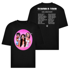 LLL OVAL TOUR BLACK TEE