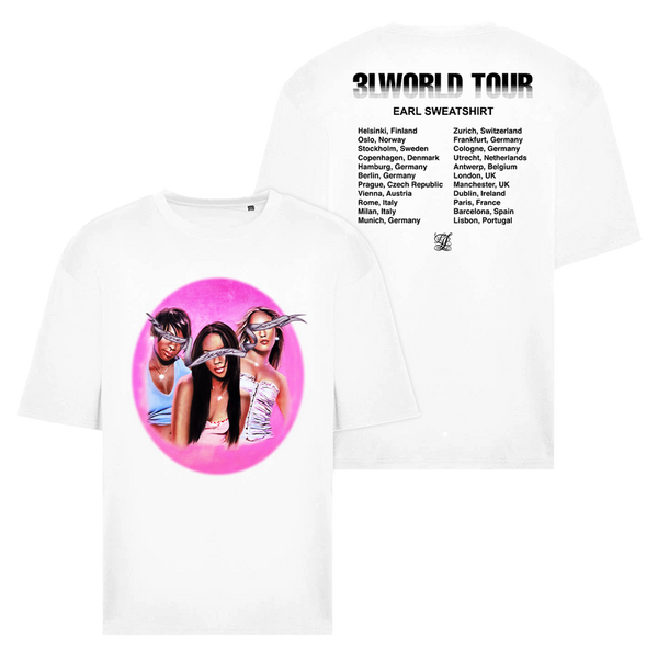 LLL OVAL TOUR WHITE TEE