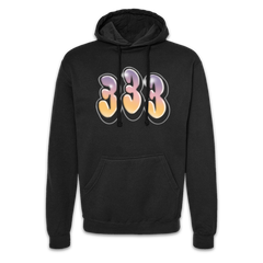 FEVER 333 AIRBRUSH CAT BLACK HOODY