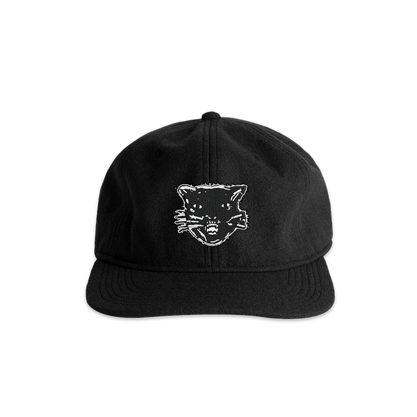 CAT HEAD BLACK CAP