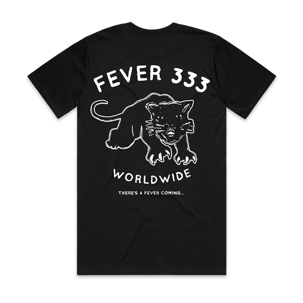 FEVER 333 WORLDWIDE BLACK T-SHIRT