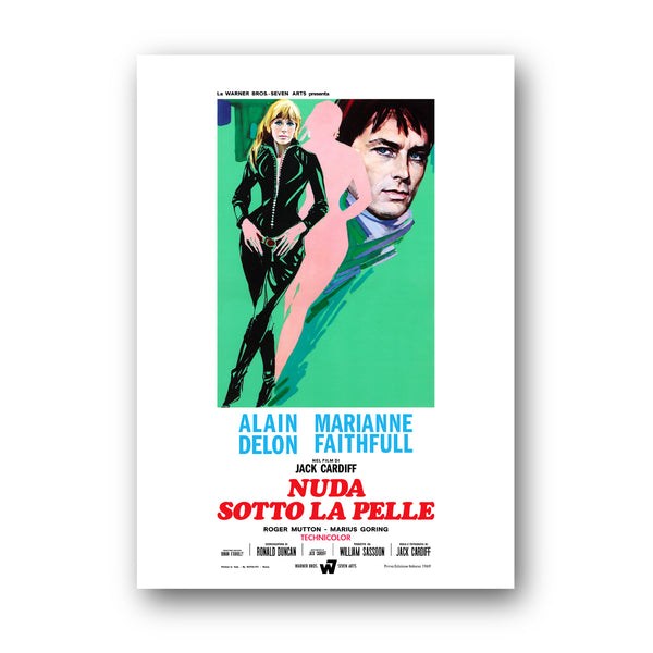 A GIRL ON A MOTORCYCLE ITALIAN POSTER