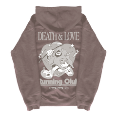 CIRCA WAVES - DEATH & LOVE RUNNING CLUB HOODIE (BROWN)