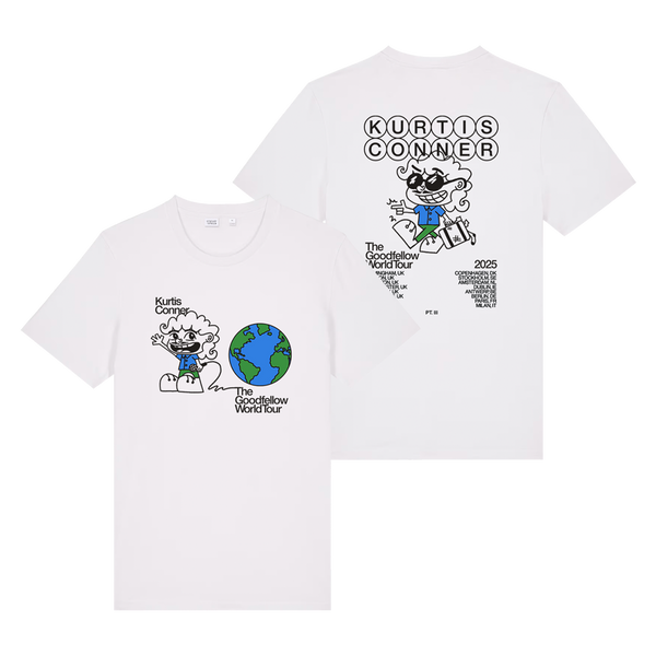 GOODFELLOW 2025 UK/EU TOUR T-SHIRT (WHITE)