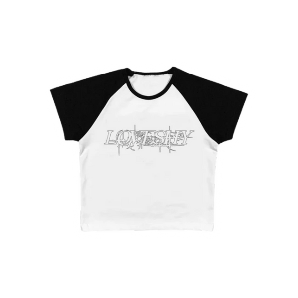 LOVESHY BABY TEE (WHITE/BLACK)