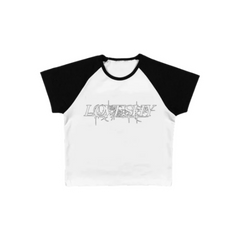 LOVESHY BABY TEE (WHITE/BLACK)