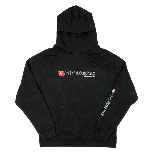 Old Mervs Logo Hoodie (Black)