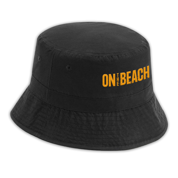 ON THE BEACH BLACK BUCKET HAT