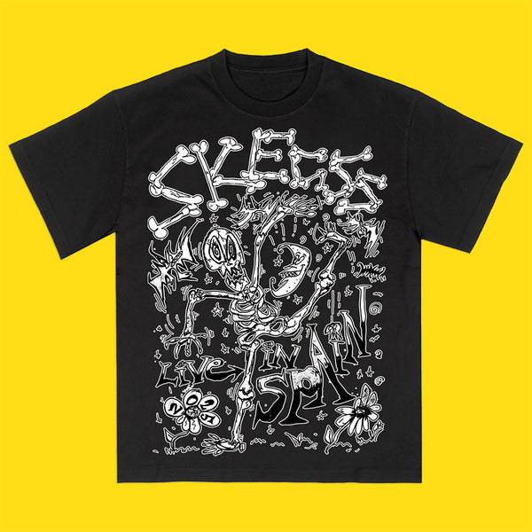 Live in the Spain Black Tee 2025