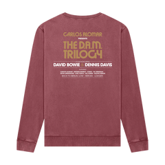 Collaboration Is Eternal Sweatshirt Stone Washed Burgundy