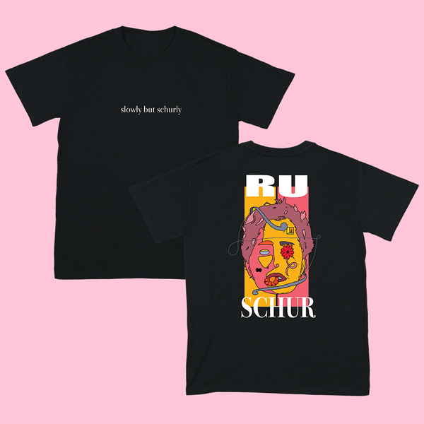 SLOWLY BUT SCHURLY T-SHIRT (BLACK)