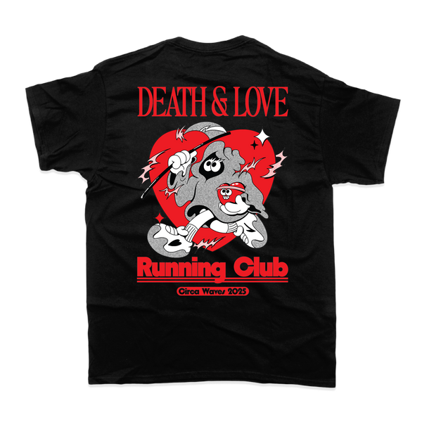 CIRCA WAVES - DEATH & LOVE RUNNING CLUB T-SHIRT (BLACK) | Circa Waves ...