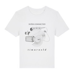 SUPER CONNECTED - iHead White T-Shirt - Small / Fitted