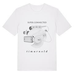 SUPER CONNECTED - iHead White T-Shirt - Small / Unisex