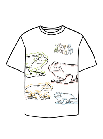 Piri & Tommy Frogs Tee - White