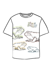 Piri & Tommy Frogs Tee - White