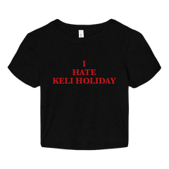 I HATE KELI HOLIDAY BABY TEE (BLACK)