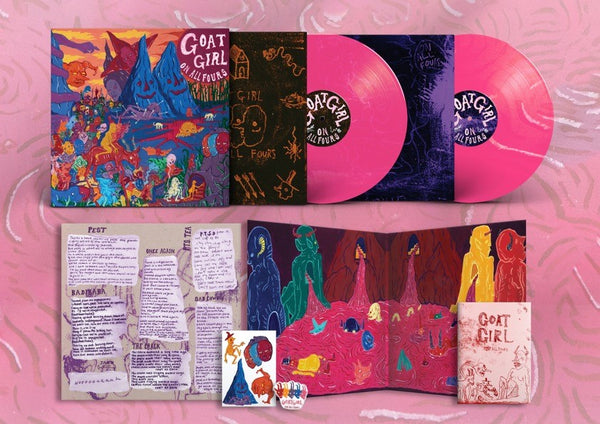 ON ALL FOURS - TRANSPARENT PINK 2LP